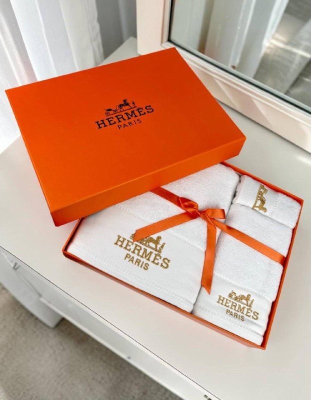 Набор махровых полотенец Hermes — 3 размера, 500 г/м²